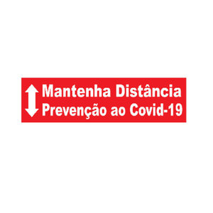 Adesivo de Solo “Mantenha Distância”