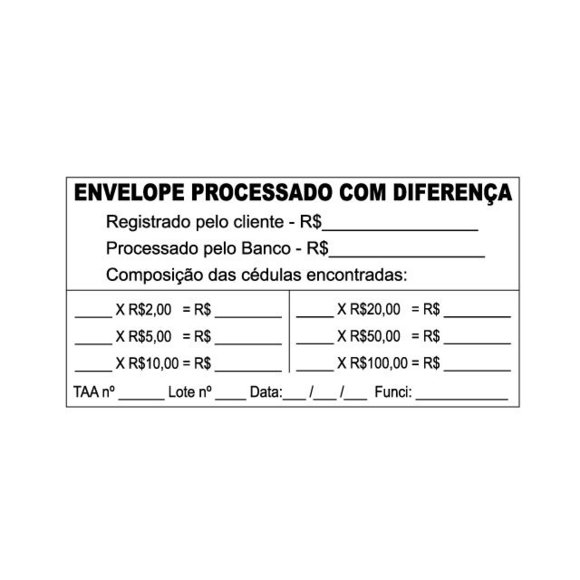 Carimbo Conferência de Envelope 